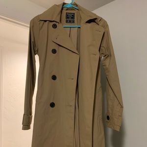 XXS Abercrombie Trench Coat- New
